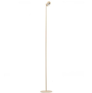 Vloerlamp Jake Round Anodic Zand met Lens 3-Step Dimmer 9 Watt 1 Lichts