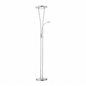 Vloerlamp Double Round Led RVS