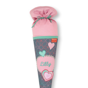 crêpes suzette Schultüte passend zu Step by Step Glitter Heart