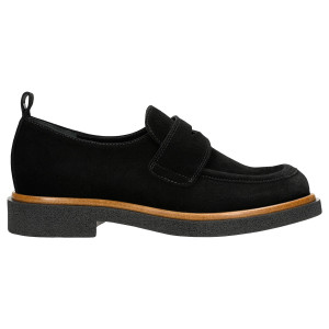 Wojas Čierne Dámske Mokasíny Penny Loafers V Casual Štýle