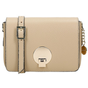 Wojas Malá Béžová Kožená Crossbody Kabelka