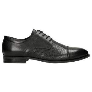Wojas Elegantné Kožené Poltopánky S Ozdobným Šitím