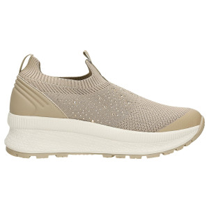 Béžové Slip-On Tenisky Relaks S Kryštálikmi