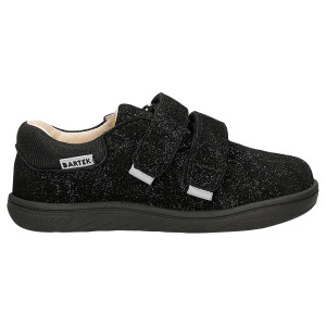 Čierne Lesklé Poltopánky Barefoot Pre Dievčatá Bartek 86003-60