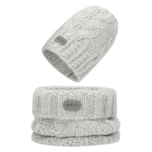 Zimný Set Bartek Z Merino Vlny 85604-80, Čiapka + Nákrčník