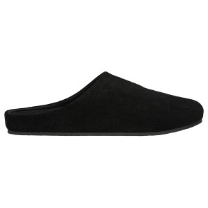 Wojas Čierne Šľapky Z Línie Comfort Z Velúrovej Useň