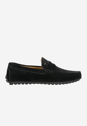 Wojas Czarne Mokasyny Męskie W Stylu Casual