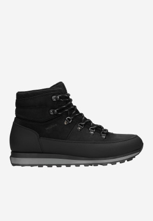 Wojas Czarne Zimowe Buty Trekkingowe Męskie