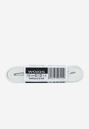 Wojas Białe Sznurowadła Płaskie 100 Cm