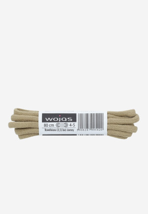 Wojas Beżowe Sznurowadła Okrągłe 80Cm