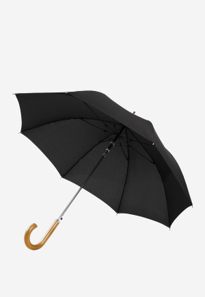 Wojas Długi Parasol W Kolorze Czarnym
