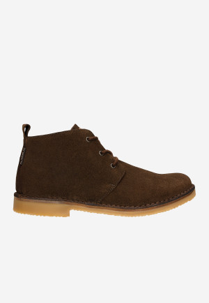 Wojas Brązowe Trzewiki Męskie Typu Desert Boots Z Dwoiny Welurowej