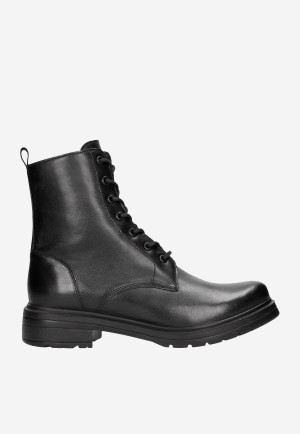 Wojas Czarne Bikery Damskie W Stylu Miejskim