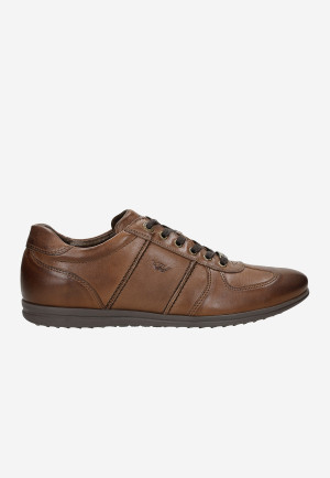 Wojas Jasnobrązowe Sneakersy Męskie Ze Skóry Licowej