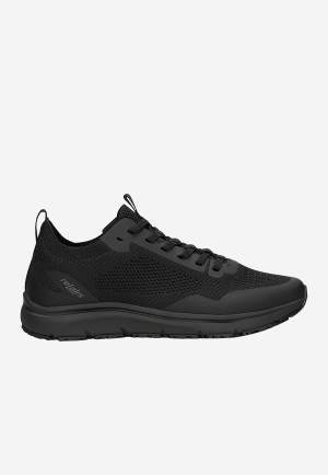 Czarne Siateczkowe Sneakersy Relaks