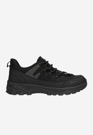 Czarne Niskie Trekkingi Relaks  Z Membraną Nano-Tex™