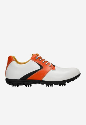 Wojas Pomarańczowe Męskie Półbuty Golfowe