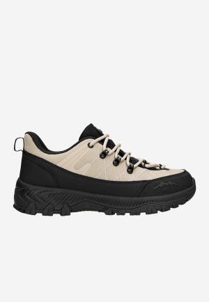 Beżowo Czarne Półbuty Trekkingowe Damskie Relaks Z Membraną Nano-Tex™