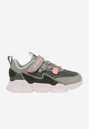 Popielate Sneakersy Z Materiału Dla Dziewczynki Bartek 87007-14