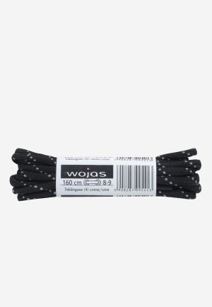 Wojas Sznurowadła Trekking Czarno-Szare 160Cm