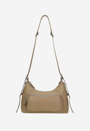 Wojas Mała Beżowa Torebka Crossbody Bag