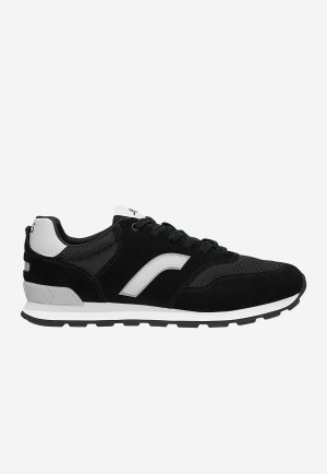 Czarne Sportowe Sneakersy Relaks