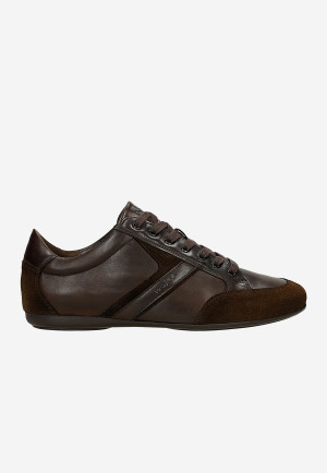 Wojas Brązowe Sneakersy Męskie Na Cienkiej Podeszwie