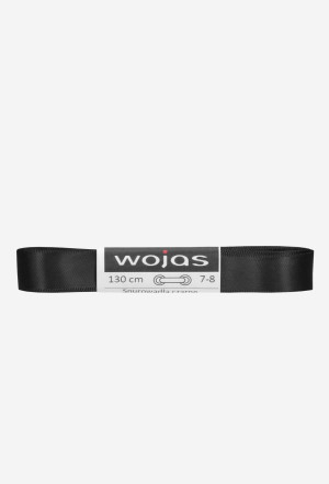 Wojas Czarne Satynowe Sznurowadła 130Cm