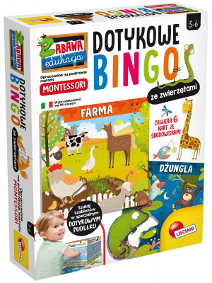 Zabawa edukacja Dotykowe Bingo ze zwierzętami