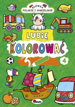 Lubię kolorować 4 Słówka polskie i angielskie