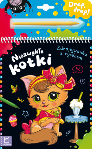Niezwykłe kotki Zdrapywanka z rysikiem
