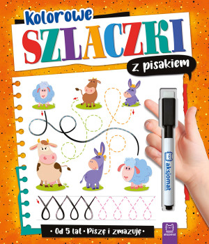 Kolorowe szlaczki z pisakiem Piszę i zmazuję od 5 lat