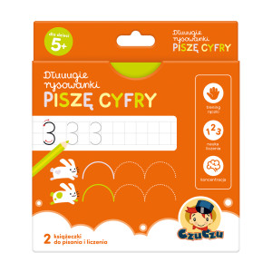 CzuCzu Dłuuugie rysowanki Piszę Cyfry 5+