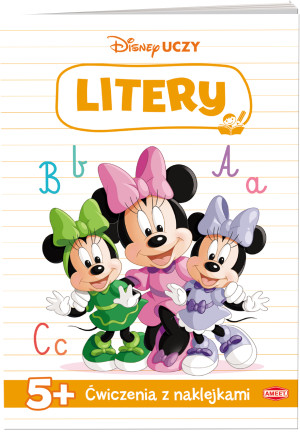 Disney uczy Minnie Ćwiczenia z naklejkami Litery