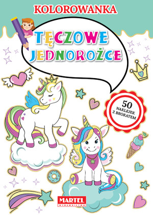 Kolorowanka Tęczowe jednorożce