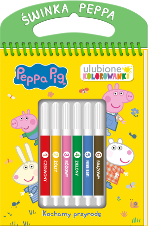 Kochamy przyrodę. Świnka Peppa. Ulubione kolorowanki