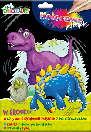 Lubię Dinozaury Kolorowe zdrapki cz.1