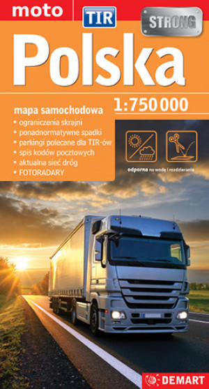 Polska mapa samochodowa 1:750 000. TIR