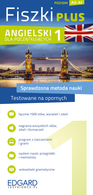 Angielski. Fiszki PLUS dla początkujących 1. Poziom A0-A1 wyd. 2