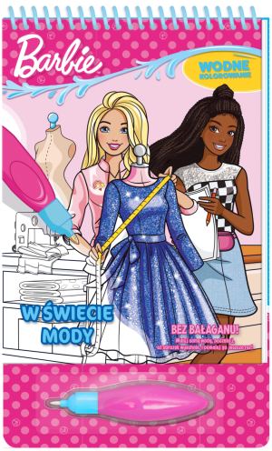 W świecie mody. Barbie. Wodne kolorowanie