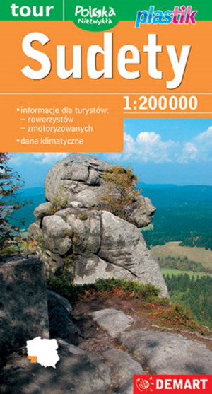 Sudety mapa turystyczna 1:200 000. Plastik