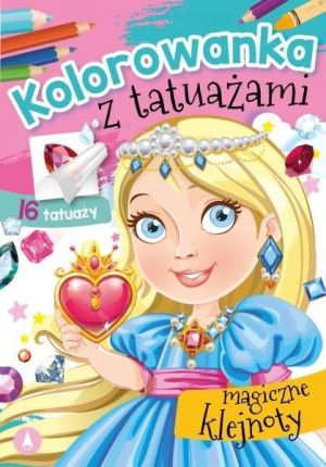 Kolorowanka z tatuażami Magiczne klejnoty