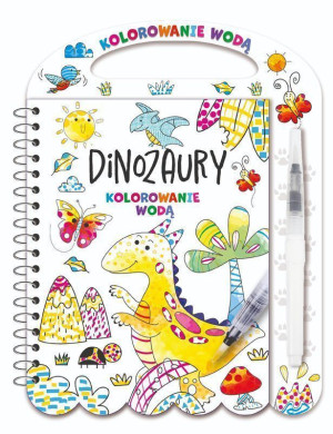Kolorowanie wodą. Dinozaury