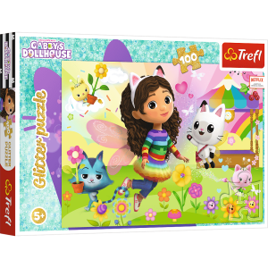 Puzzle z brokatem Gabby's Dollhouse Brokatowa Gabby 100