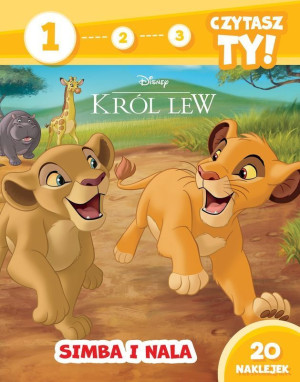 Simba i Nala. Król Lew. Poziom 1. 1, 2, 3, czytasz ty!