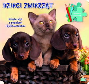Dzieci zwierząt. Książeczki z puzzlami i kolorowankami