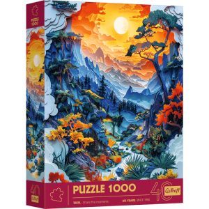 Puzzle 1000 3D 40-lecie Trefl Dolina 40045