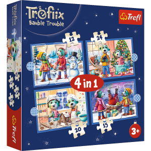 Puzzle 4w1 U Treflików pada śnieg 34657