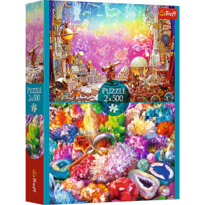 Puzzle 2x500  Kosmos i kryształy MGL 37499