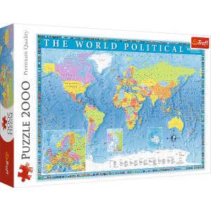 Puzzle 2000 Polityczna mapa Świata 27099